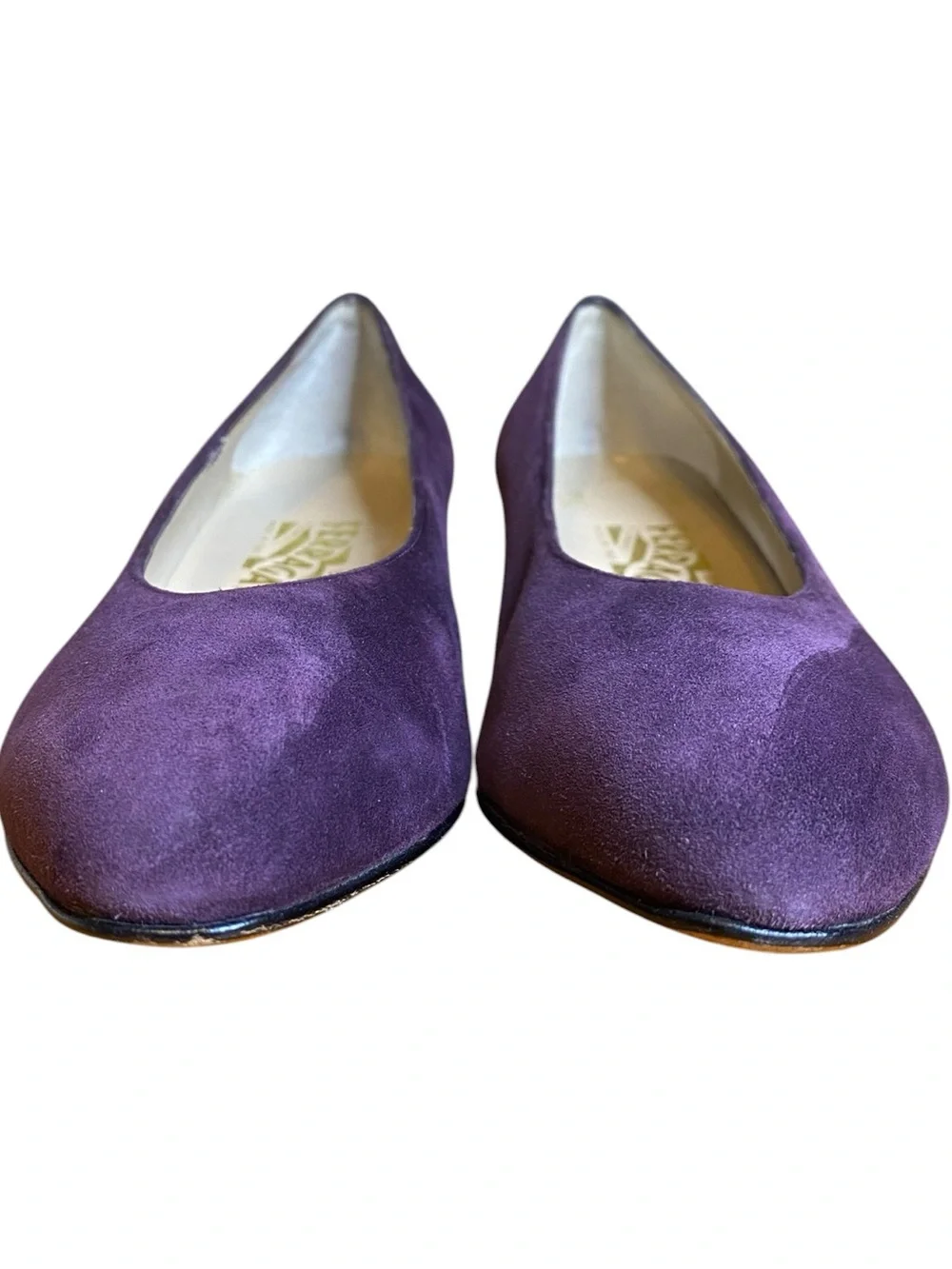 Salvatore Ferragamo Designer Purple Suede luxury Pumps Women’s Size 8.5 B